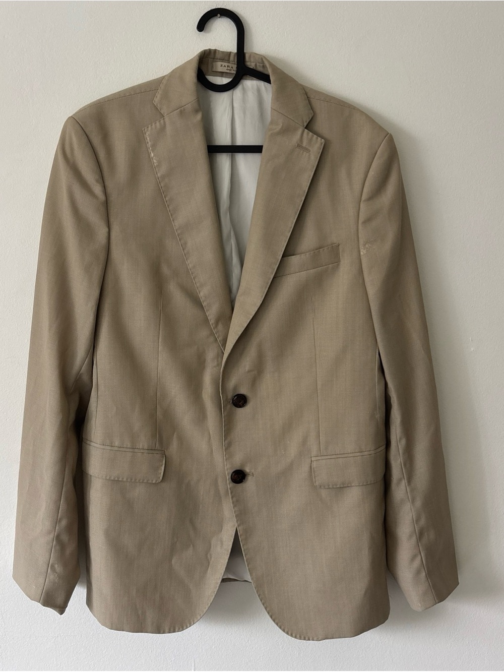 Zara Tan Two-Button Sport Coat